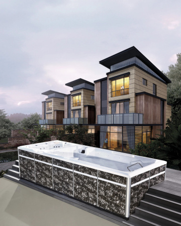 Плавательный СПА бассейн с противотоком Bigeer Амаре 590x225x150см